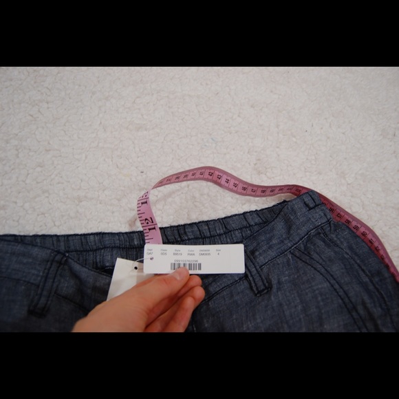 J crew cuffed Chambray lightweight pants Sz 4 NWT - Picture 2 of 6